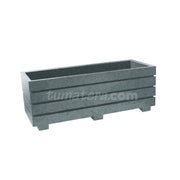 Jardinera Polietileno 90 x 35 cm cemento