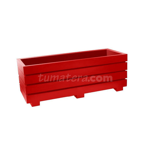 Jardinera Polietileno 90 x 35 cm Roja