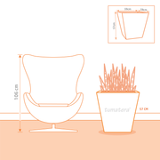 Matera Polietileno 59 x 57 cm Plano