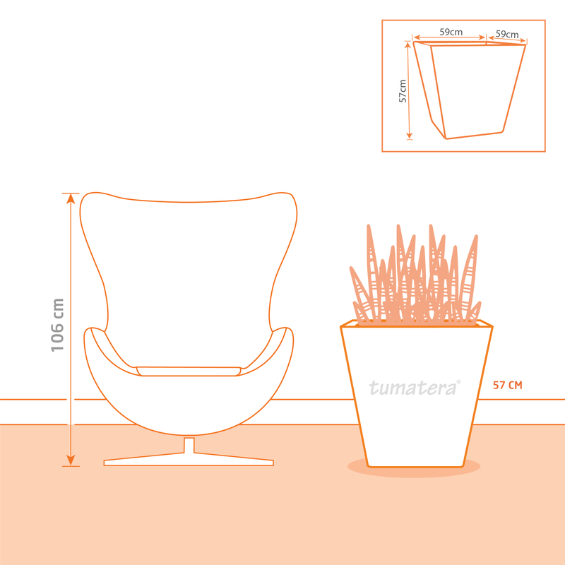Matera Polietileno 59 x 57 cm Plano