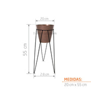 KIT MATERA CORTEN + BASE 20 X 50 CM - Tumatera.co