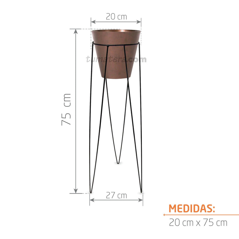 KIT MATERA CORTEN + BASE 20 X 70 CM - Tumatera.co