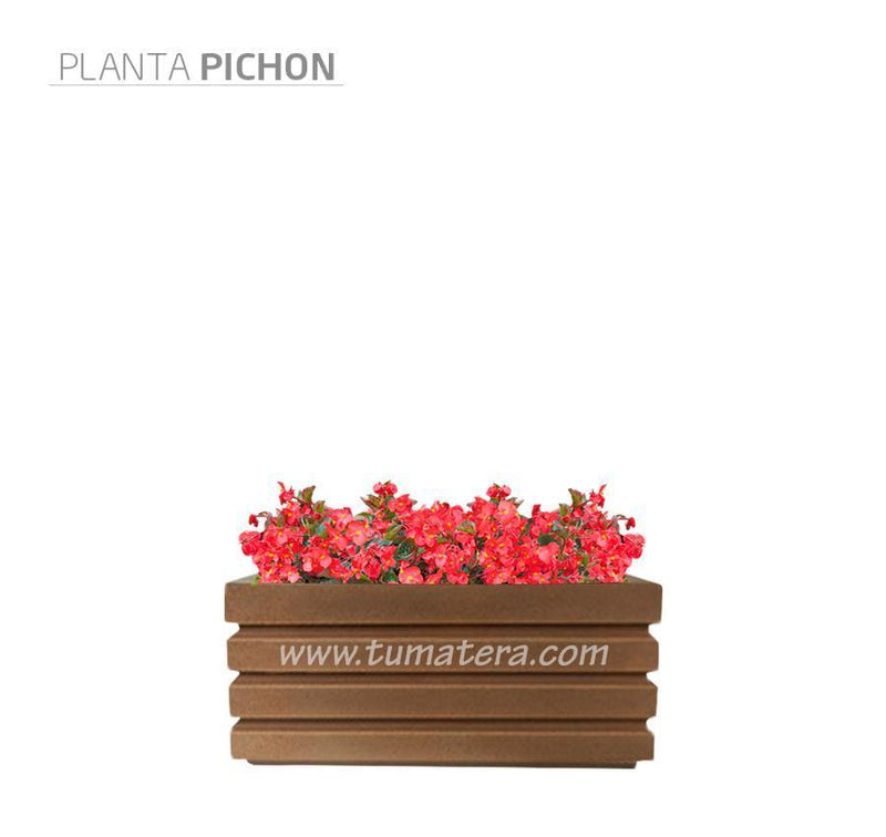 COMBO JARDINERA 70 CM CON FLORES - Tumatera.co