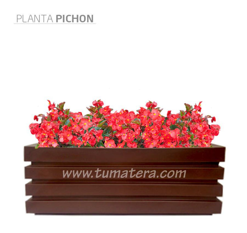 COMBO JARDINERA 100 X 45 CM CON FLORES - Tumatera.co