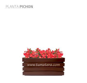 COMBO JARDINERA 70 CM CON FLORES - Tumatera.co