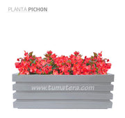COMBO JARDINERA 100 X 45 CM CON FLORES - Tumatera.co