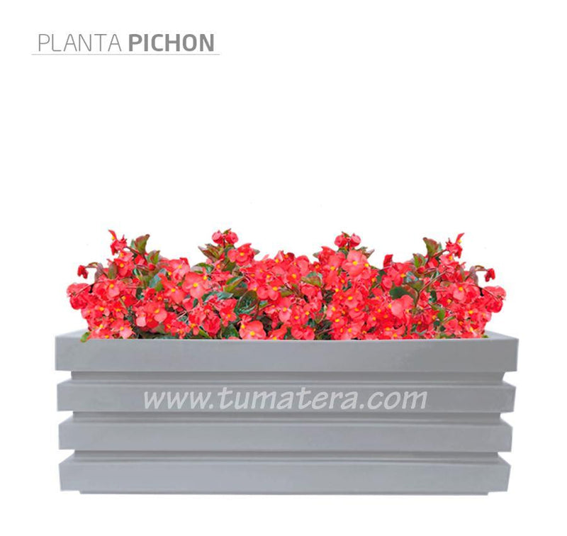 COMBO JARDINERA 100 X 45 CM CON FLORES - Tumatera.co