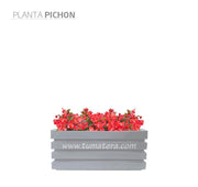 COMBO JARDINERA 70 CM CON FLORES - Tumatera.co