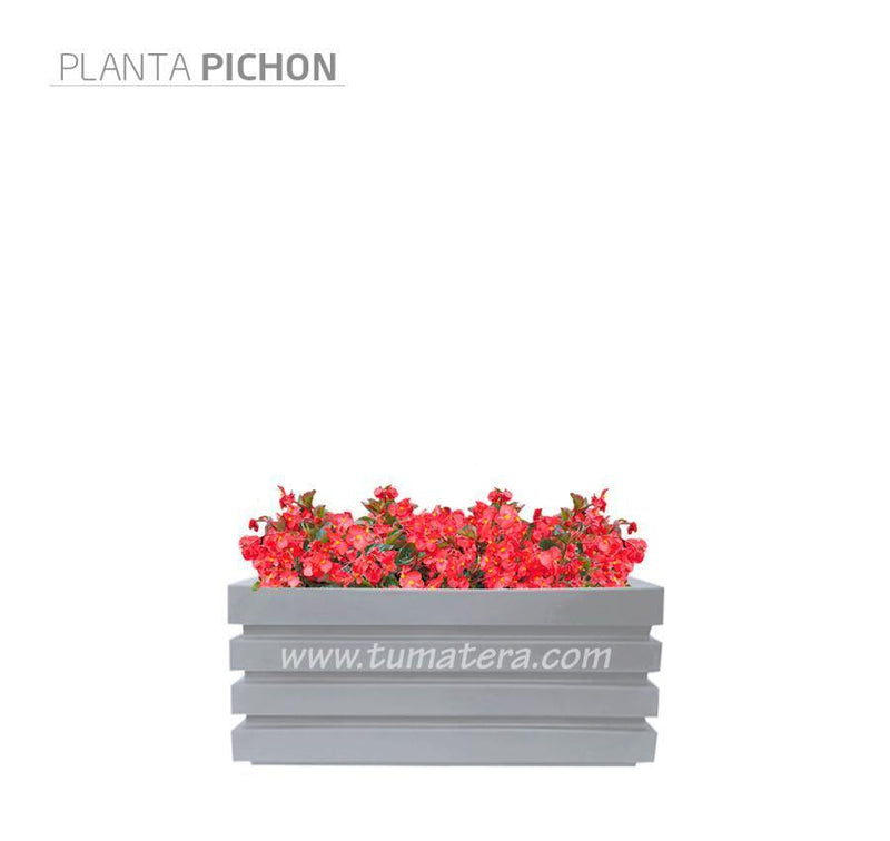 COMBO JARDINERA 70 CM CON FLORES - Tumatera.co