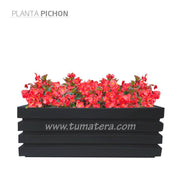 COMBO JARDINERA 100 X 45 CM CON FLORES - Tumatera.co