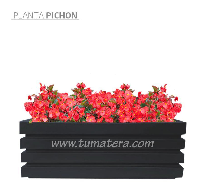 COMBO JARDINERA 100 X 45 CM CON FLORES - Tumatera.co
