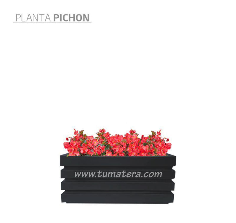 COMBO JARDINERA 70 CM CON FLORES - Tumatera.co