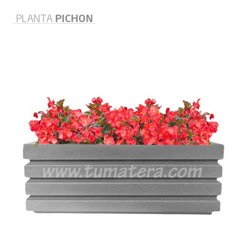 COMBO JARDINERA 100 X 45 CM CON FLORES - Tumatera.co
