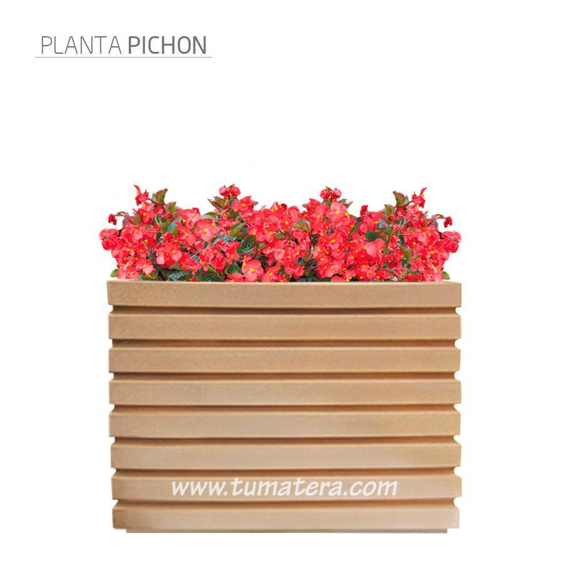 COMBO JARDINERA 100 X 60 CM CON FLORES - Tumatera.co