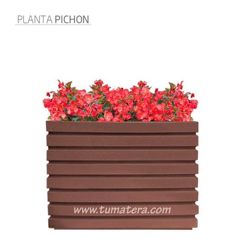 COMBO JARDINERA 100 X 60 CM CON FLORES - Tumatera.co