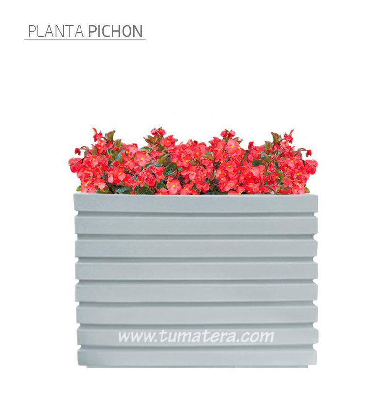 COMBO JARDINERA 100 X 60 CM CON FLORES - Tumatera.co